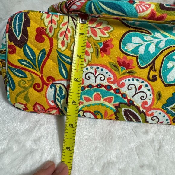 Vera Bradley Bowler Bag FALL 2012 Retired "PROVENCAL" Yellow floral pattern - Picture 11 of 12